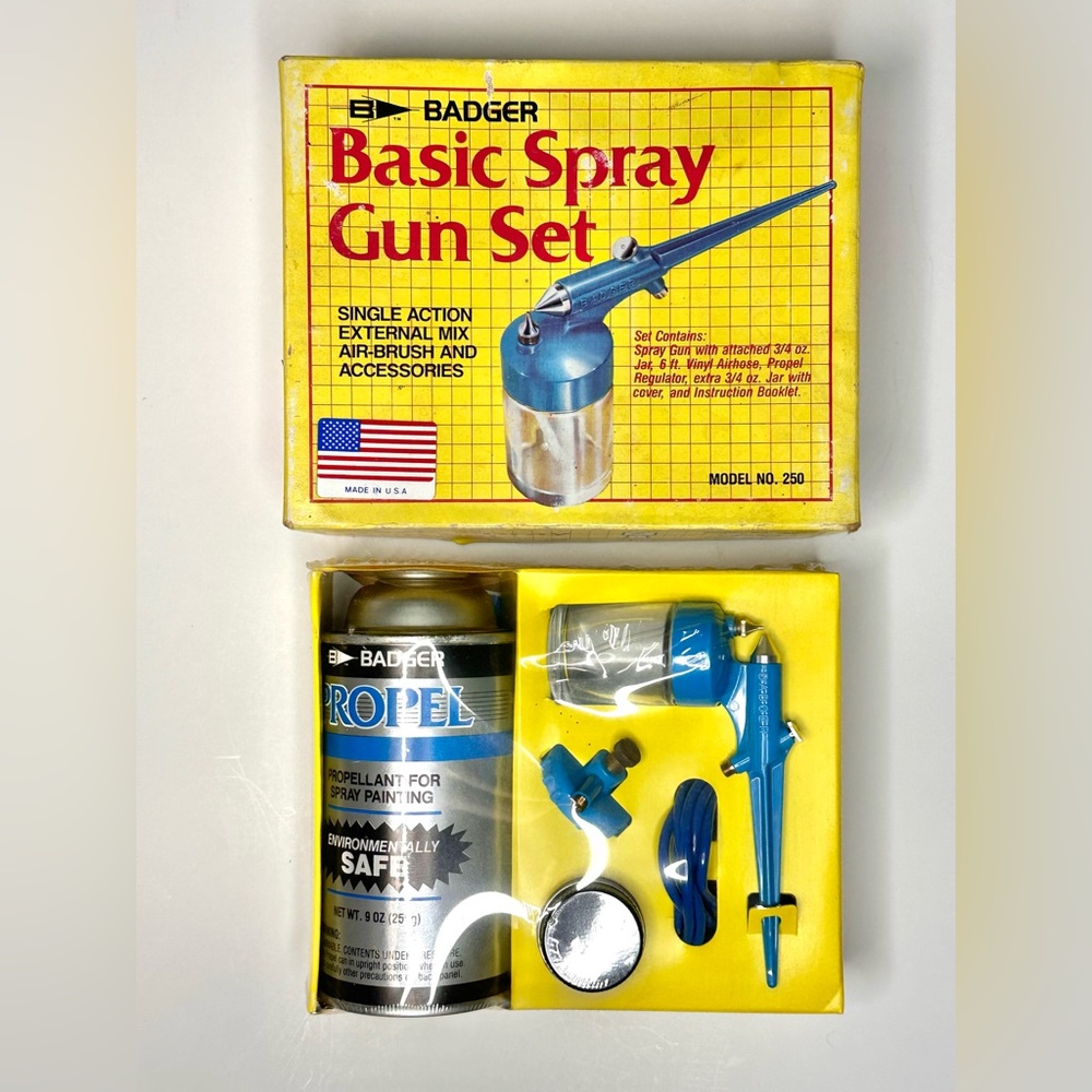 Badger Basic Spray Gun Set NIB - Picture 2 of 6